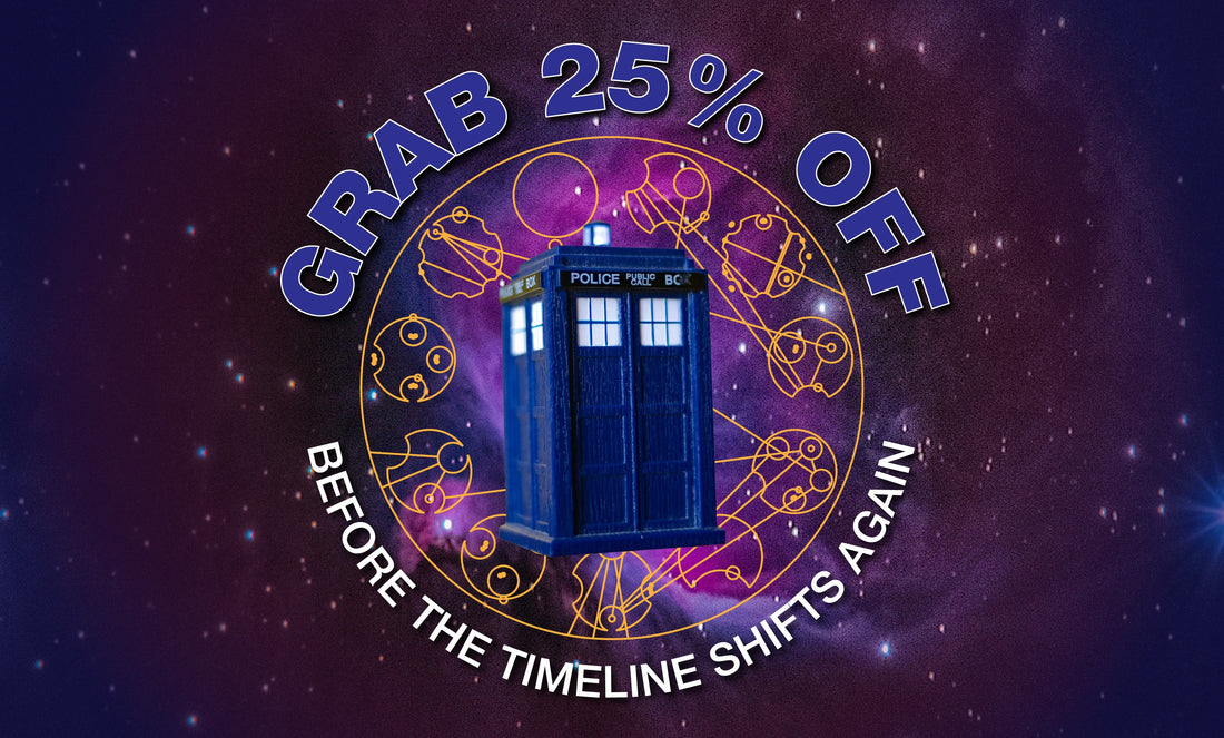 Pretend To Be A Time Traveler and Save 25%