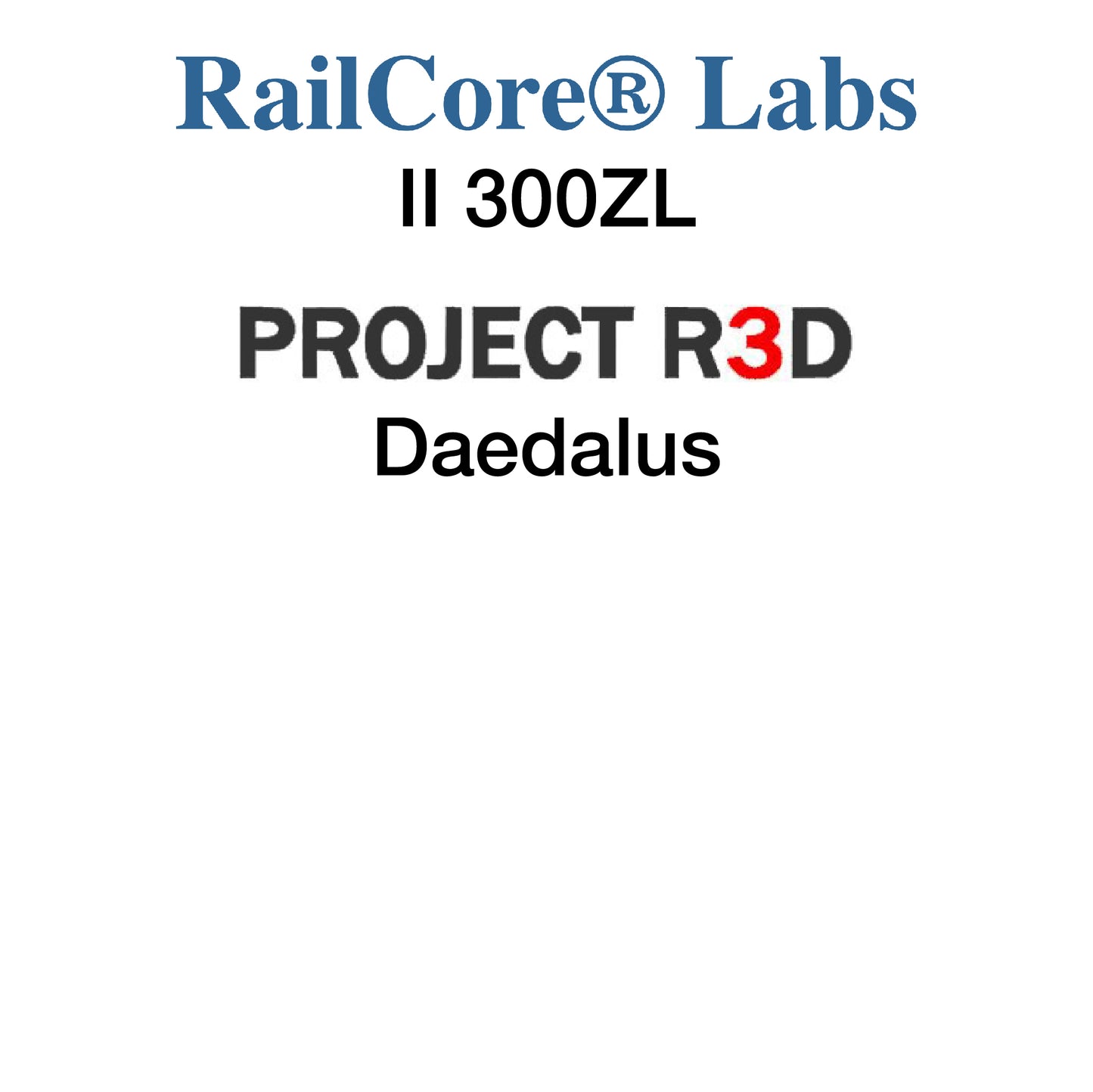Kit with PEX - Daedalus and RailCore Labs II 300ZL - 340 x 325
