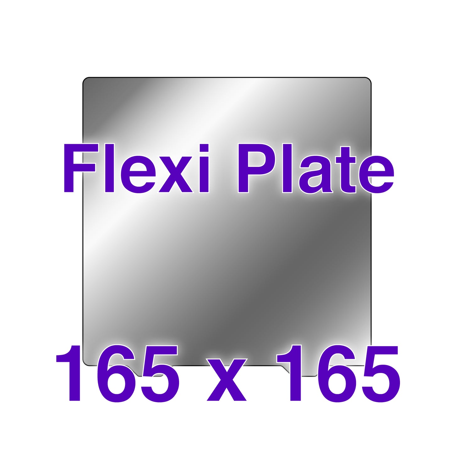 Flexi Plate with No Build Surface - 165 x 165