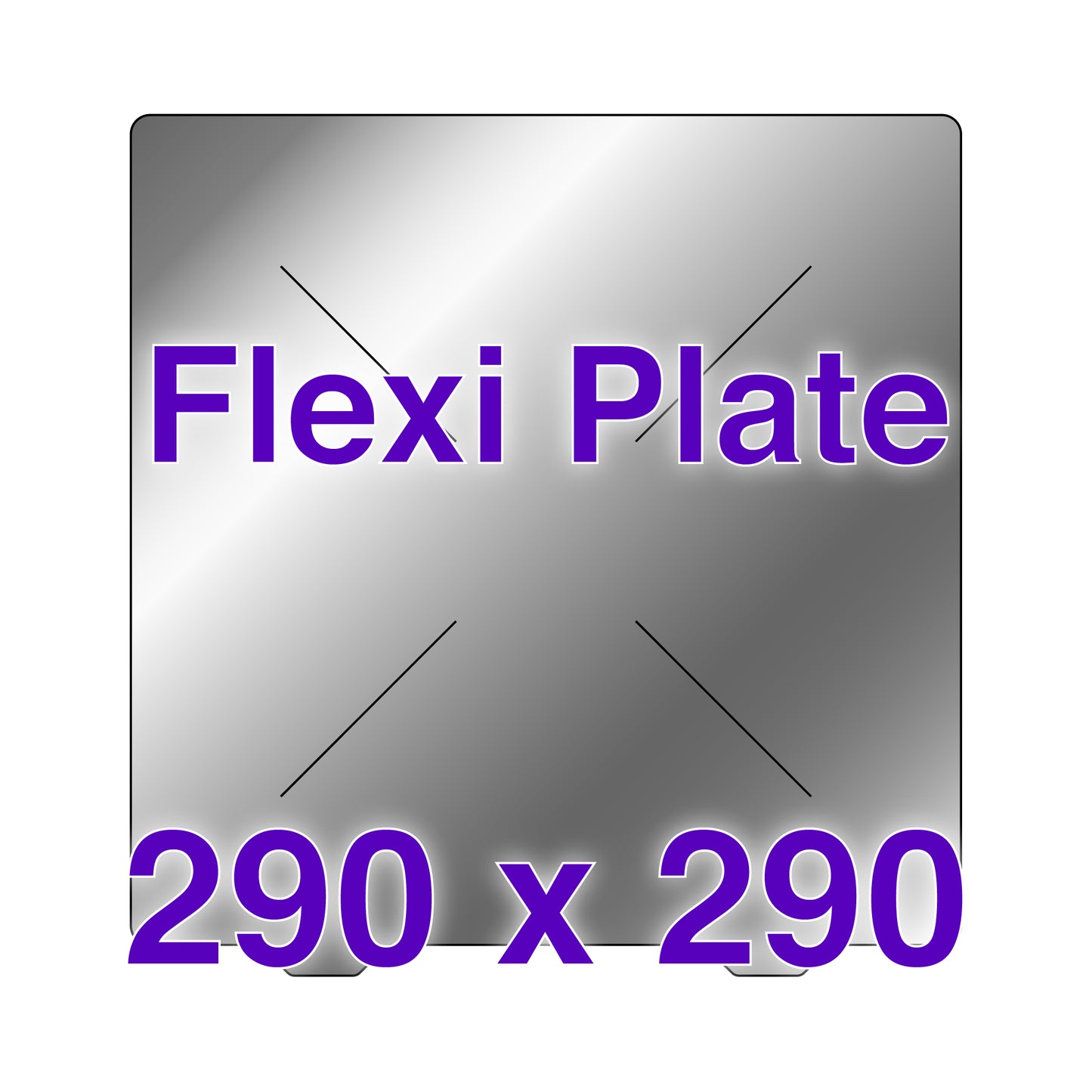 Flexi Plate with No Build Surface - 290 x 290