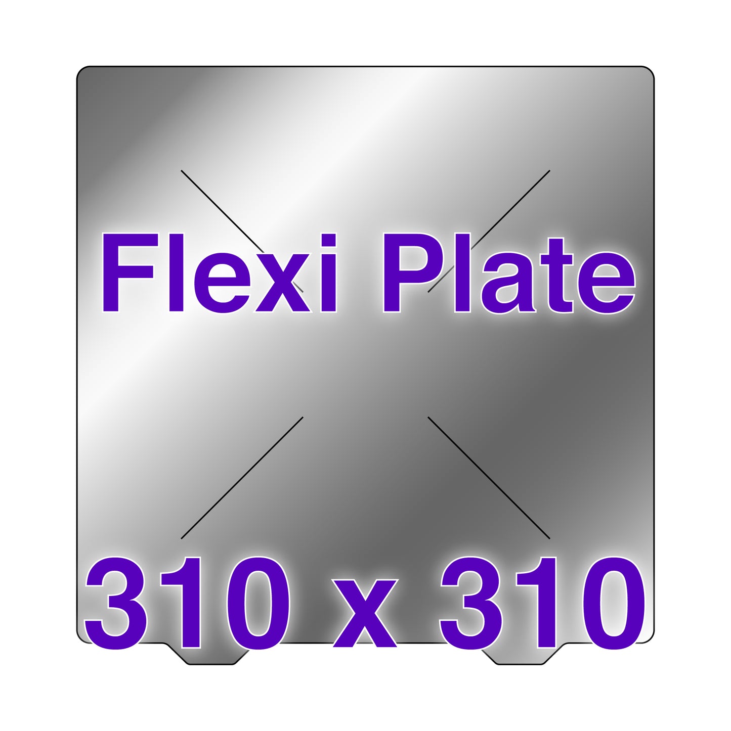 Flexi Plate with No Build Surface - 310 x 310