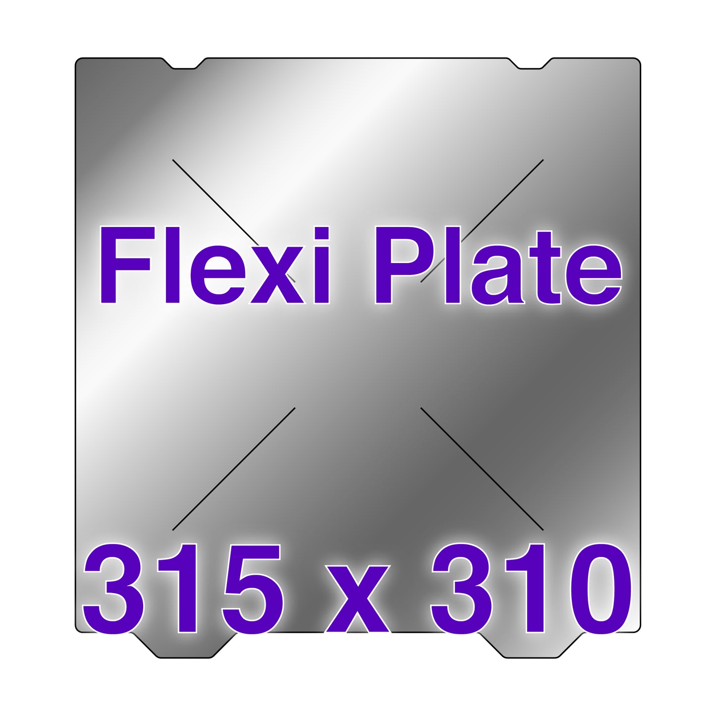 Flexi Plate with No Build Surface - 315 x 310