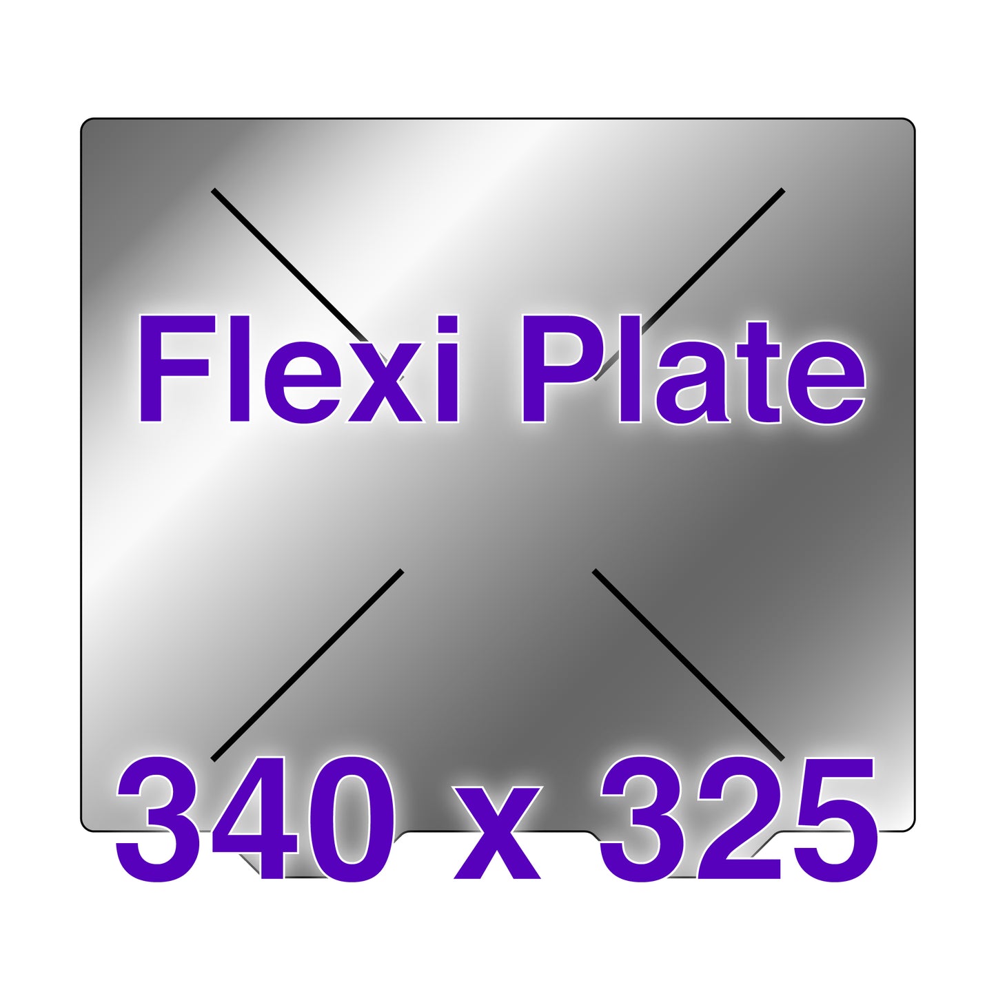 Flexi Plate with No Build Surface - 340 x 325