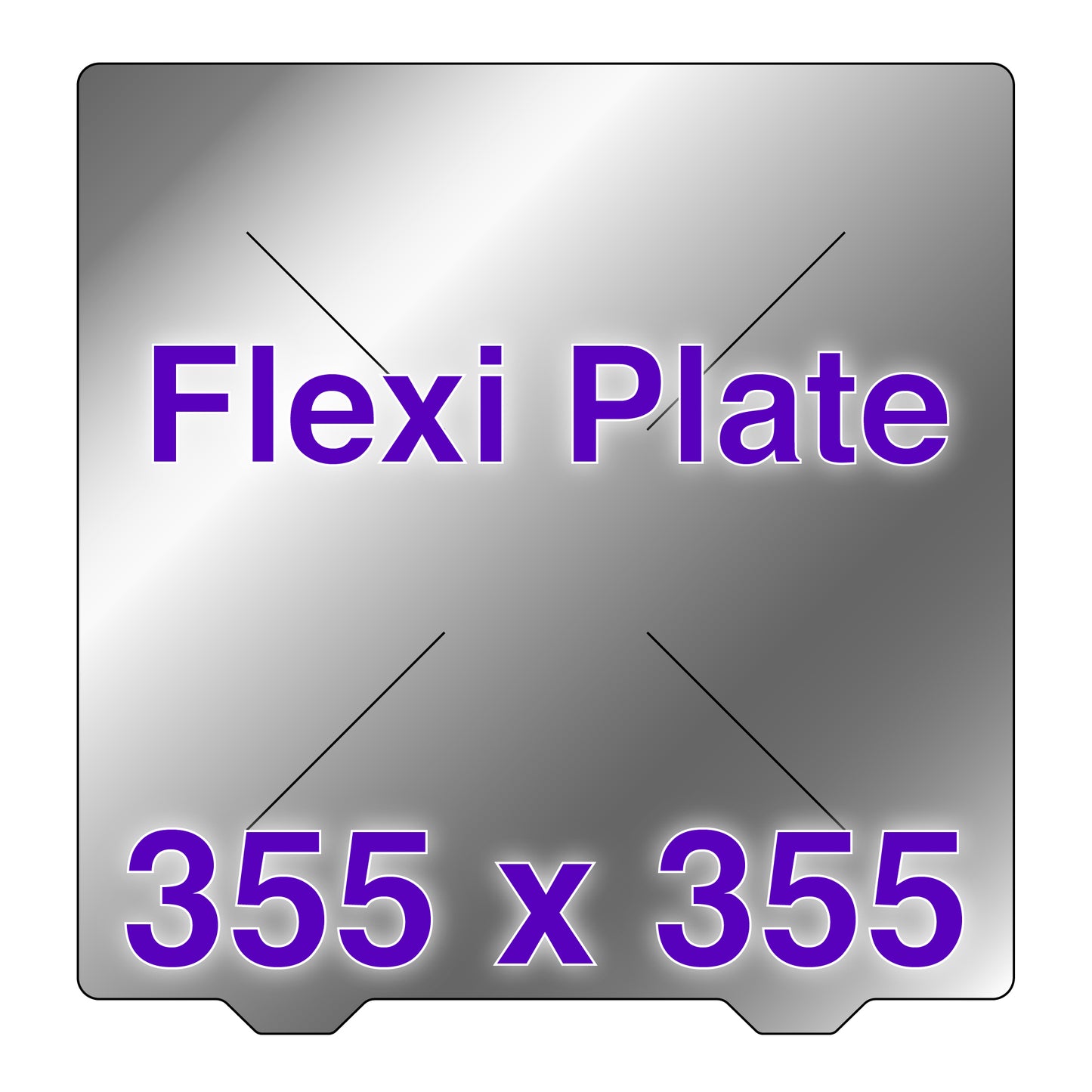 Flexi Plate with No Build Surface - 355 x 355