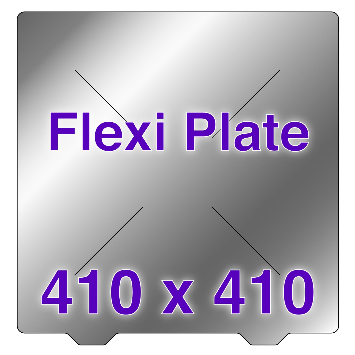 Flexi Plate with No Build Surface - 410 x 410