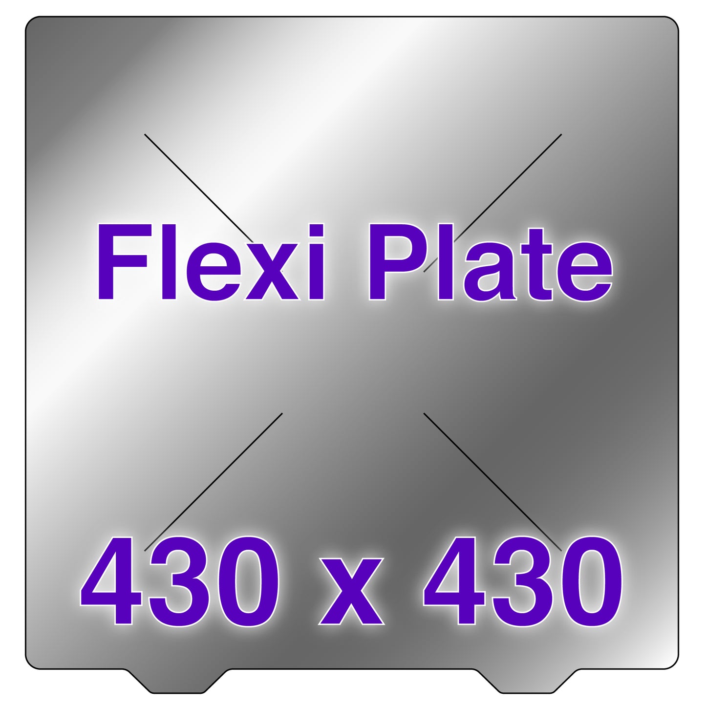 Flexi Plate with No Build Surface - 430 x 430