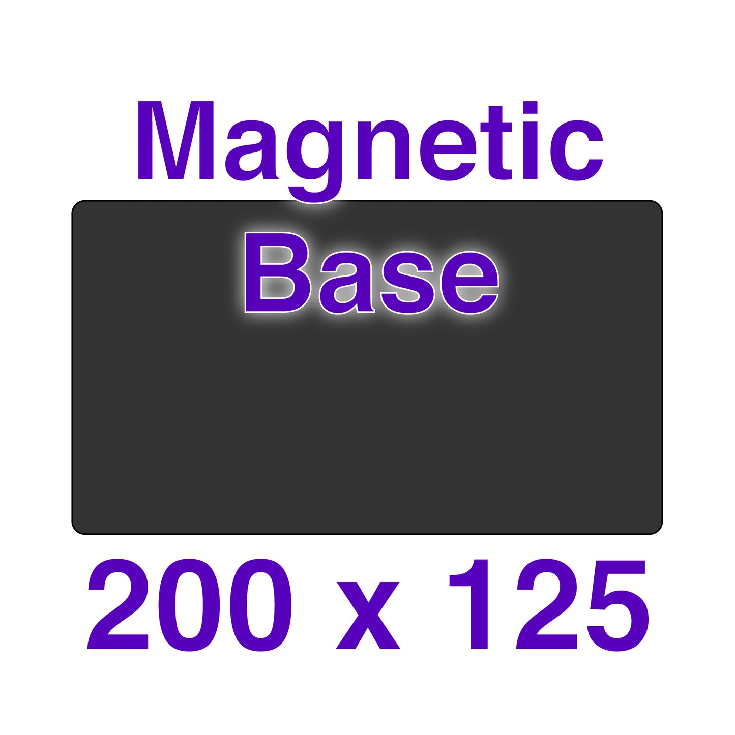 Magnetic Base - 200 x 125