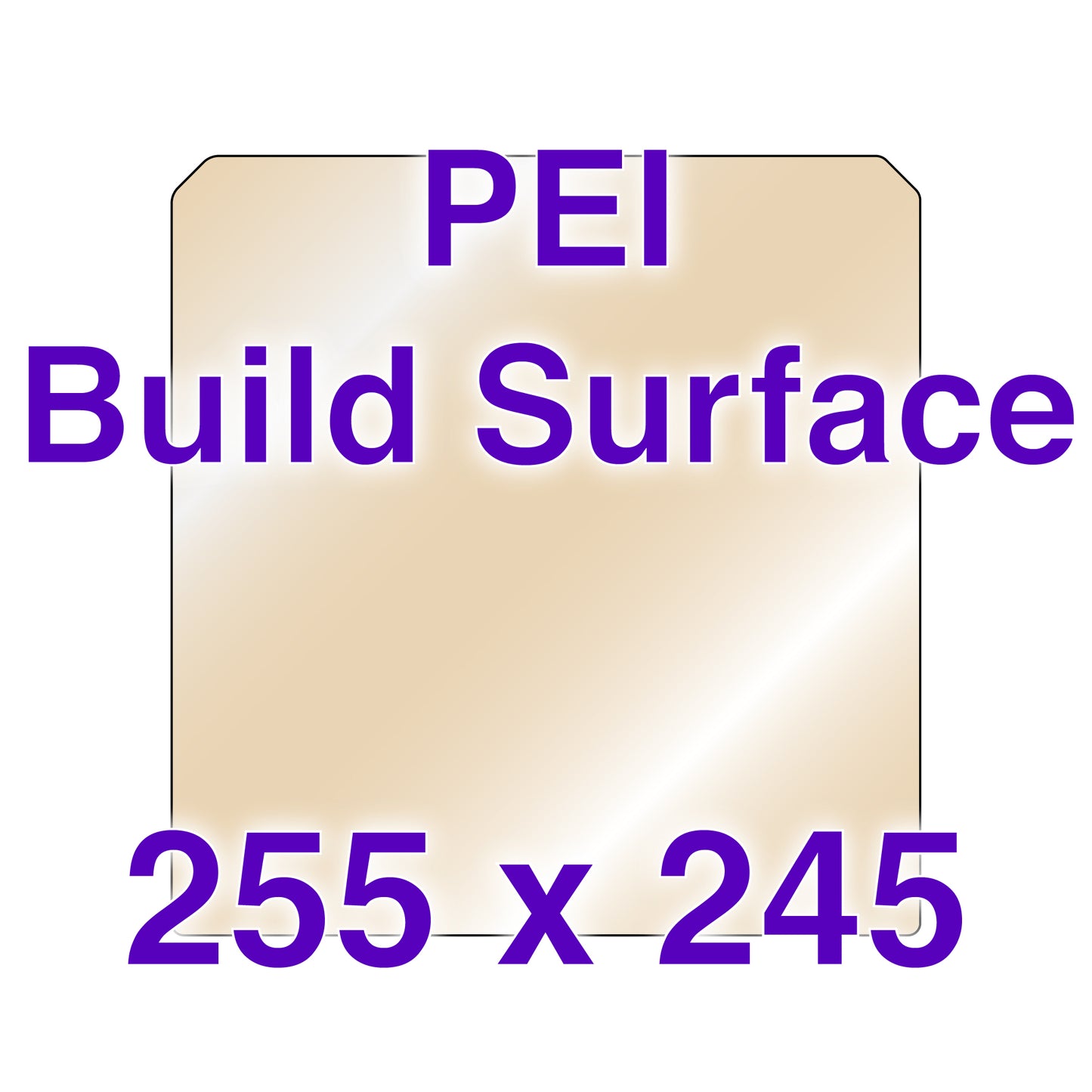 PEI Build Surface - 255 x 245