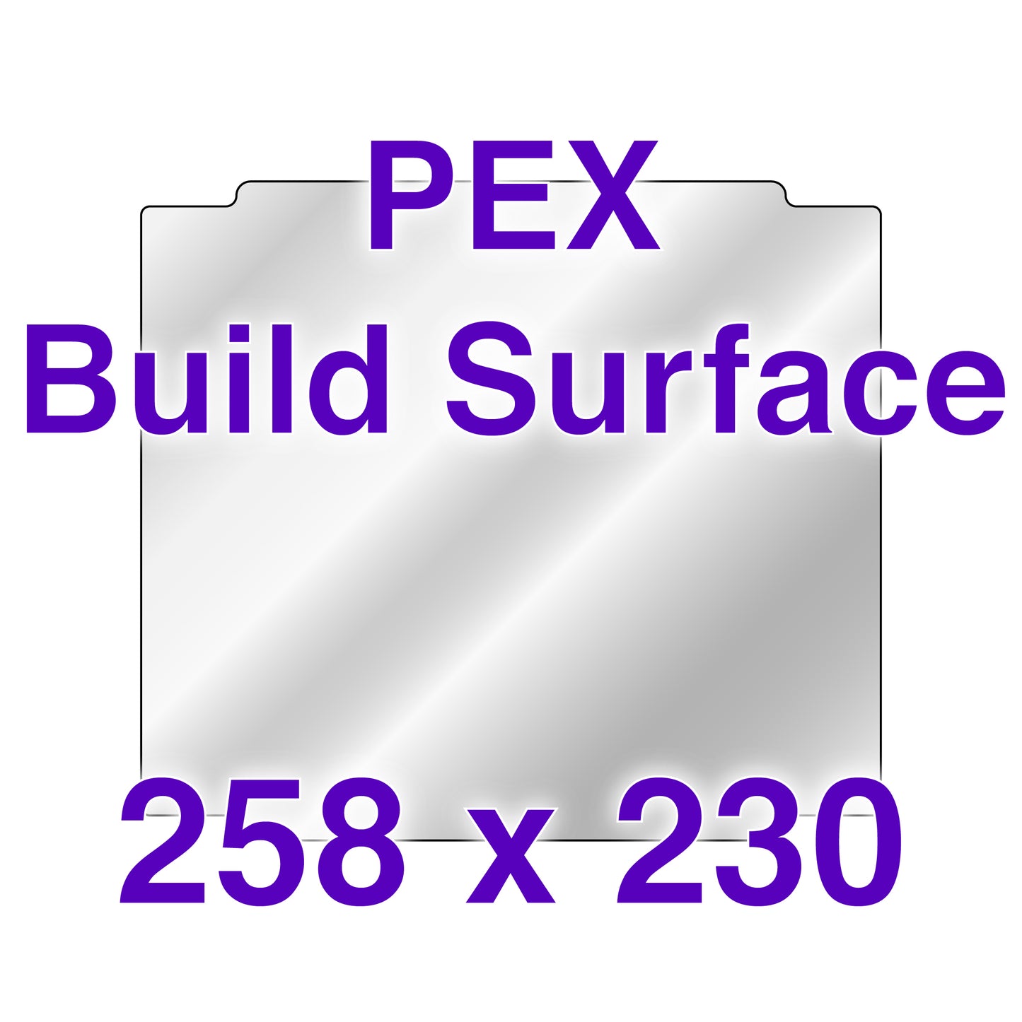 PEX Build Surface - 258 x 230 w/ Cut Out Corners