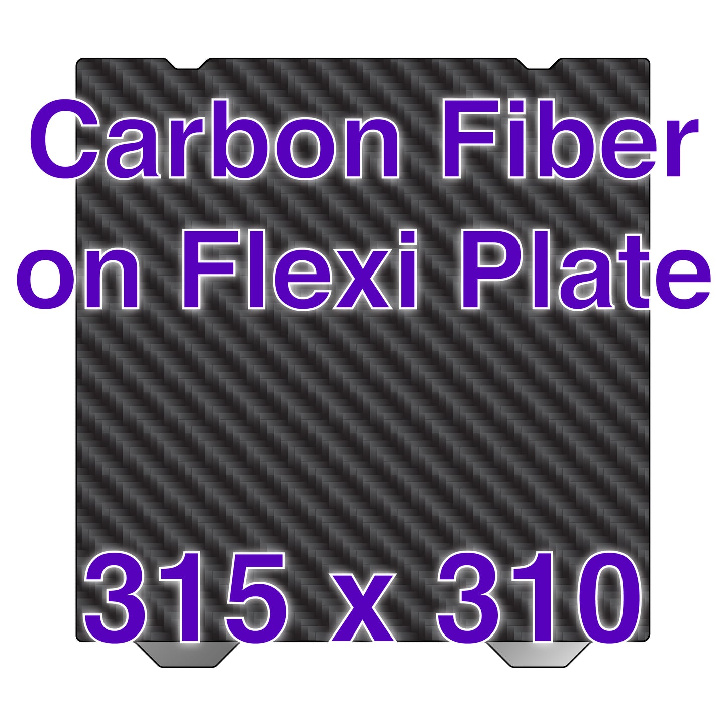 Flexi Plate with Carbon Fiber - Creality K1  Max - 315 x 310