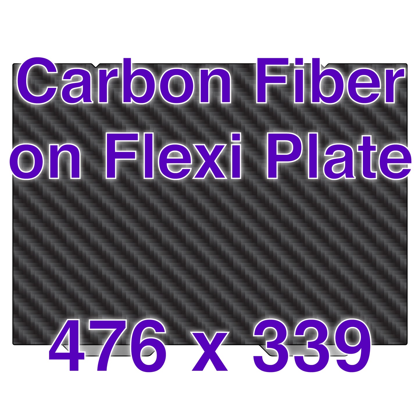 Flexi Plate with Carbon Fiber - Peopoly Magneto X - 476 x 339