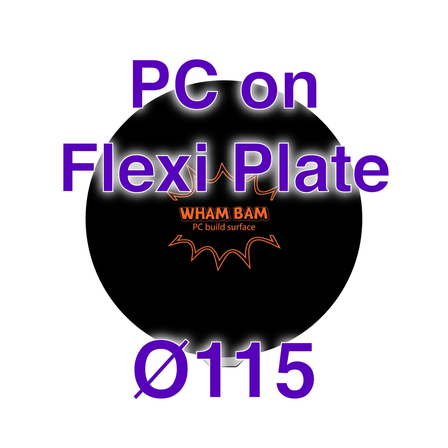Flexi Plate with PC - MonoPrice Mini Delta -  Ø115