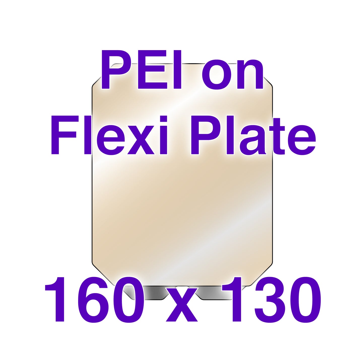 Flexi Plate with PEI - MonoPrice Select Mini V1 and V2 - 160 x 130