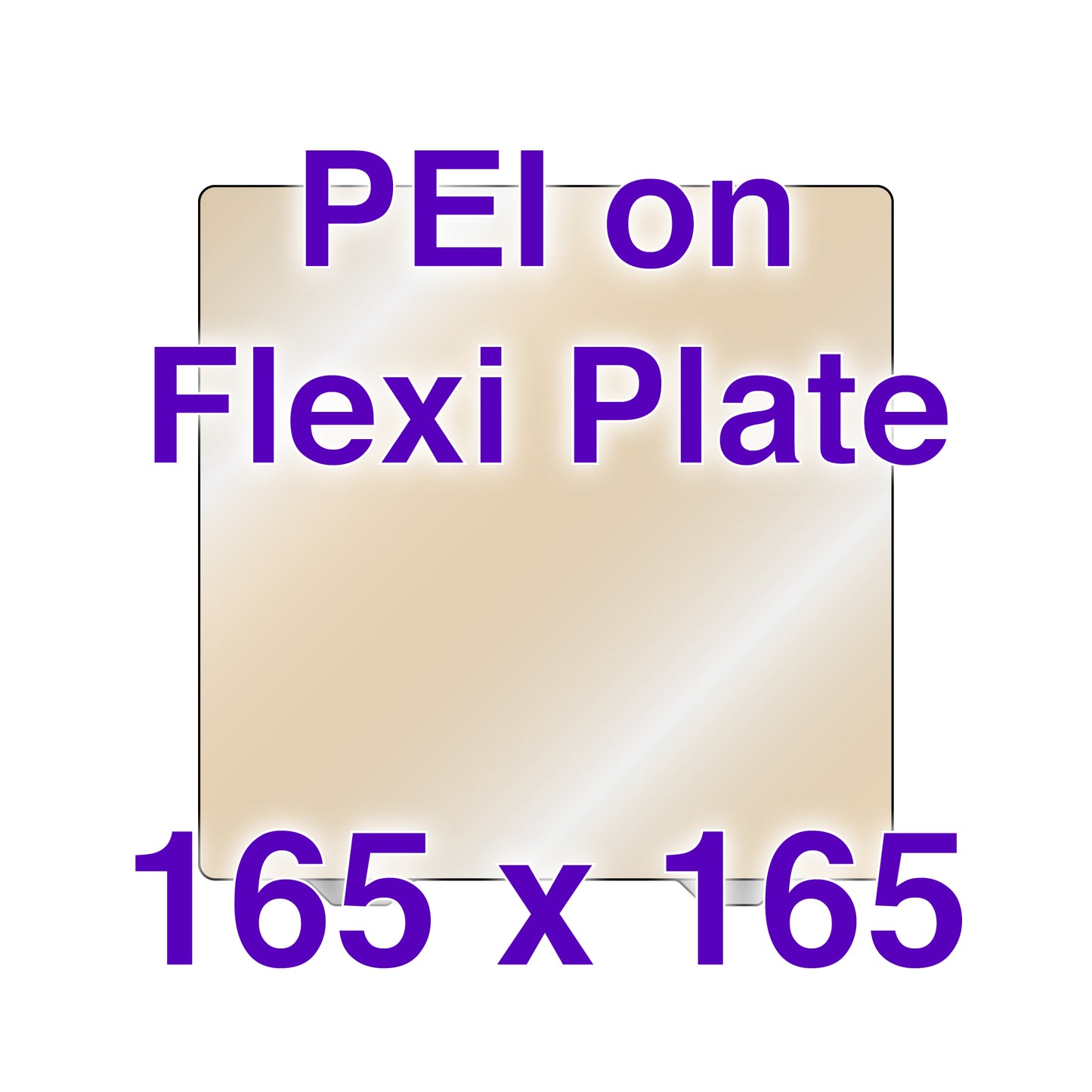 Flexi Plate with PEI - Creality Ender 2 Pro - 165 x 165