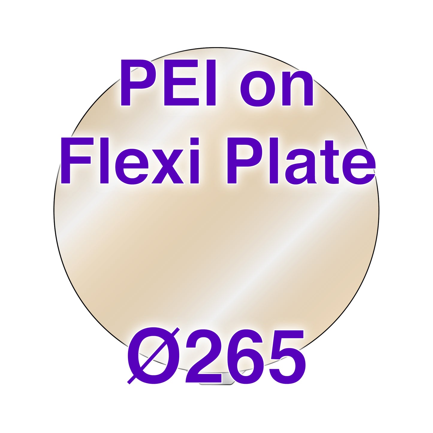 Flexi Plate with PEI - FLSUN QQ-S Pro and WASP 2040 - Ø265