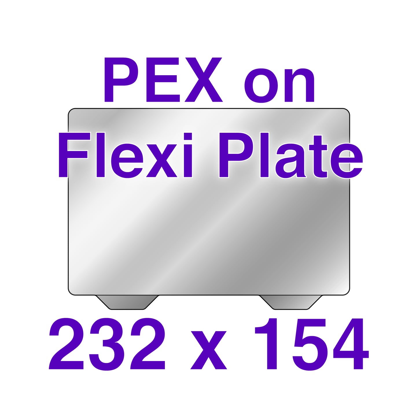 Flexi Plate with PEX - Flashforge Creator Max and Pro  - 232 x 154