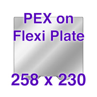 Flexi Plate with PEX (0.19mm) - Eryone ER 20, UltiMaker S2 and S3 - 258 x 230