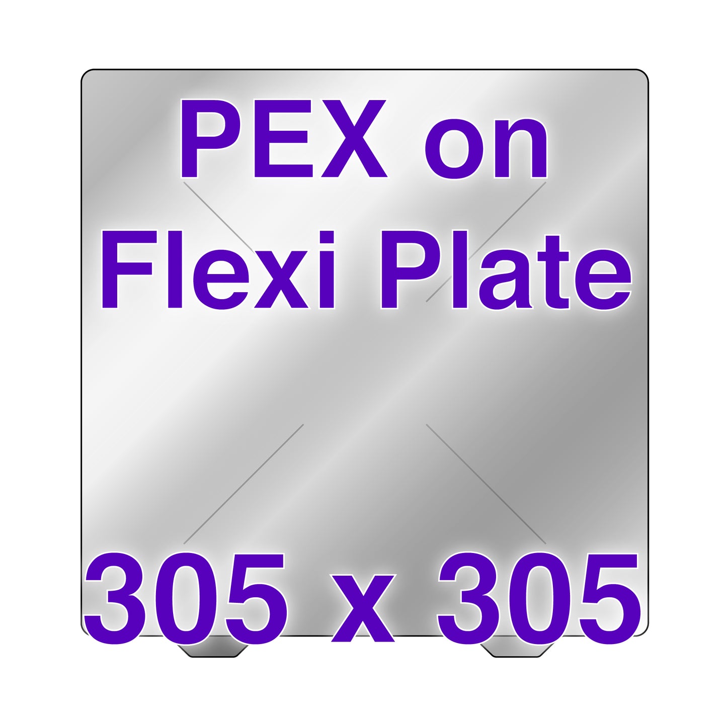 Flexi Plate with PEX - VORON Trident 300 and 2.4 (300) - 305 x 305