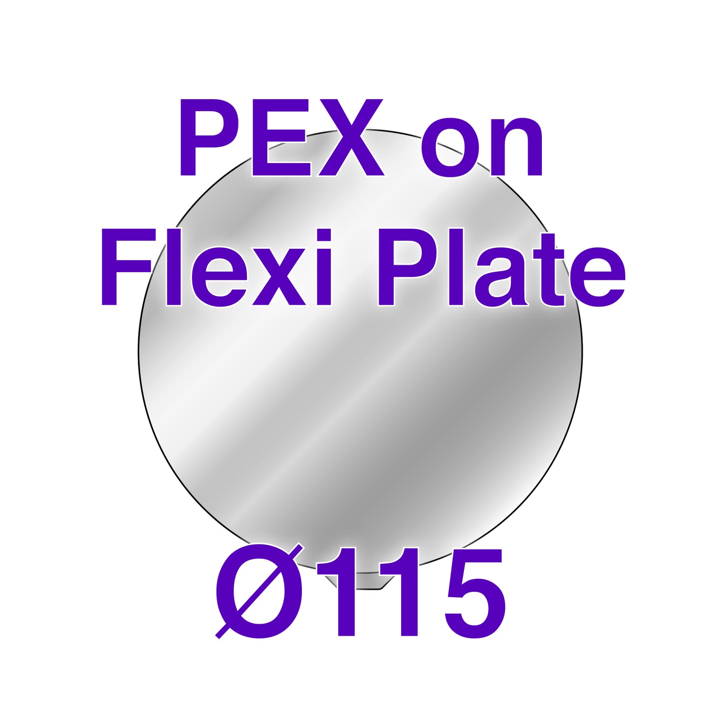 Flexi Plate with PEX - MonoPrice Mini Delta -  Ø115
